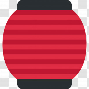 Red Paper Lantern Emoji - Red Lantern For Festive Decoration Transparent PNG