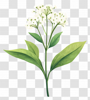Baby Breath Flower - Green Plant Illustration Transparent PNG