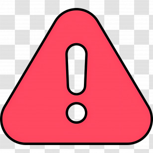 Exclamation Mark - Red Warning Sign For Alert Transparent PNG