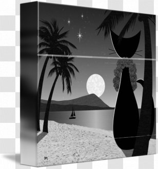 Canvas Print Gallery Wrap Art Printing - Black And White - Painting Transparent PNG