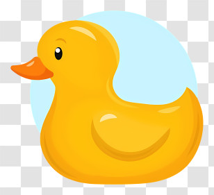 Rubber Duck - Yellow Rubber Duck Toy Illustration Transparent PNG