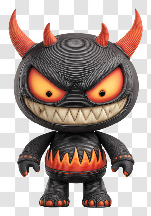 Mascot Horror - Cartoon Devil Character Transparent PNG