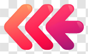 Gradient Curved Arrow - Gradient Arrow Icons Transparent PNG