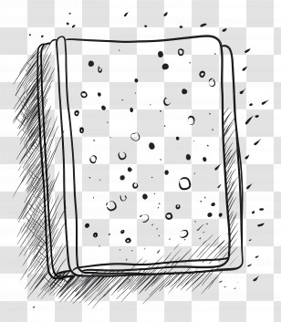 Notebook - Sketch Of A Cleaning Sponge Transparent PNG