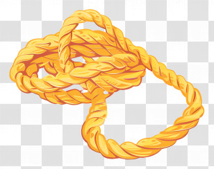 Rope - Twisted Yellow Rope Illustration Transparent PNG