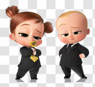 The Boss Baby - Animated Characters In Suits Transparent PNG