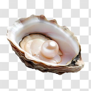 Wear Your Pearls Day - Beautiful Oyster With Shining Pearl Transparent PNG