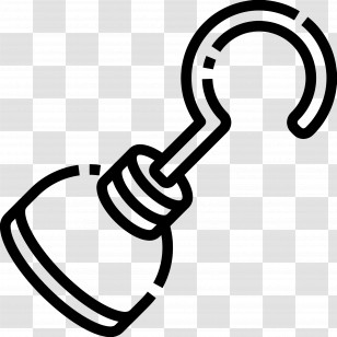 Pirate Hook - Metal Hook Tool Transparent PNG