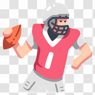 American Football Player - Football Player In Action Transparent PNG