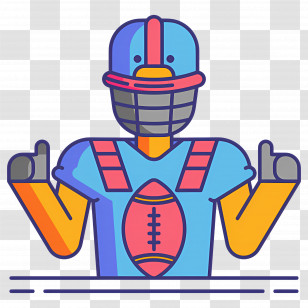 American Football Player - Football Player In Uniform Transparent PNG