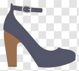 High Heels - Blue High-Heeled Shoe Illustration Transparent PNG