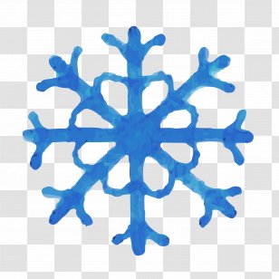Royalty-free Adobe Illustrator Photography Illustration - Electric Blue - Polygon Snowflakes Vector Transparent PNG