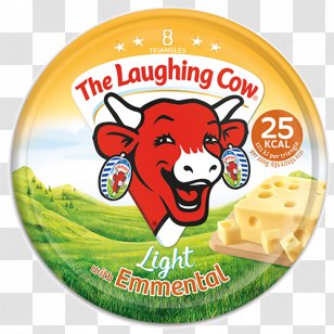 The Laughing Cow Cattle Emmental Cheese Milk - Swiss Transparent PNG