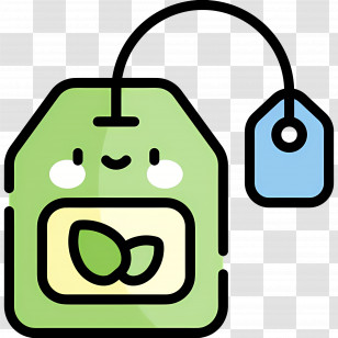 Tea Bag - Cute Green Tea Bag Transparent PNG