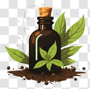 Essential Oil - Herbal Essential Oil Bottle Transparent PNG