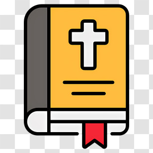 Holy Bible Book - Yellow Holy Bible Illustration Transparent PNG