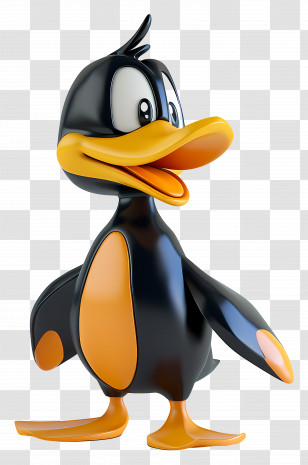 Daffy Duck - Cartoon Duck Character In Bright Style Transparent PNG