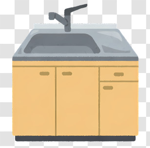 Icon - Kitchen Sink With Cabinet Transparent PNG