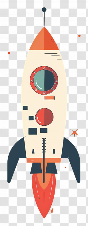 Rocket - Cartoon Rocket Space Illustration Transparent PNG