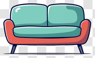 Sofa - Comfortable Sofa Transparent PNG