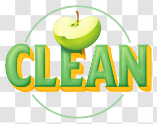 Clean Logo - Clean Apple Eco Logo Transparent PNG