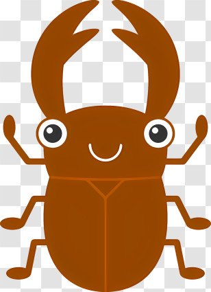 Insect - Cute Cartoon Beetle Transparent PNG