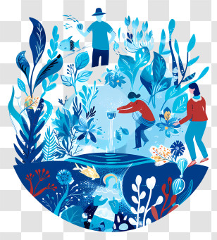 World Water Day - People Interacting With Nature And Water Transparent PNG