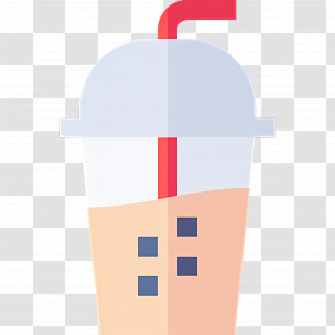 Bubble Tea - Refreshing Milkshake With Straw Transparent PNG