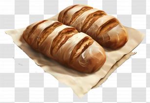 Rye Bread - Freshly Baked Loaves Of Bread Transparent PNG