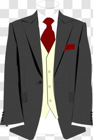 Suit Necktie Shirt Clip Art - Jacket - Men's Cliparts Transparent PNG