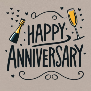 Happy Anniversary - Happy Anniversary Greeting Card Design Transparent PNG