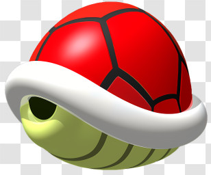 Red Shell - Iconic Red Shell From Mario Kart Transparent PNG