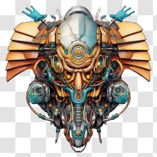Transformer
 - Steampunk-Inspired Robot Head Design Transparent PNG