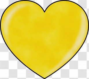 Yellow Heart Clip Art Love - Symbol Transparent PNG