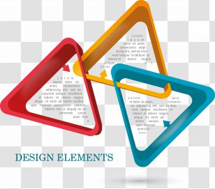 Triangle Logo Text Box - Diagram - Vector Hand-painted PPT Transparent PNG