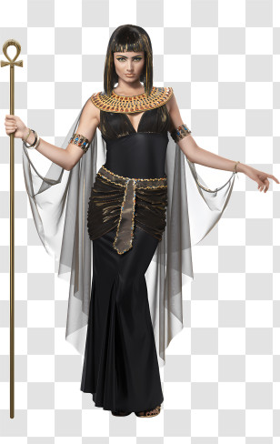 Egypt - Woman In Elegant Egyptian Themed Costume Transparent PNG