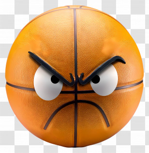 Basketball - Angry Basketball Cartoon Illustration Transparent PNG