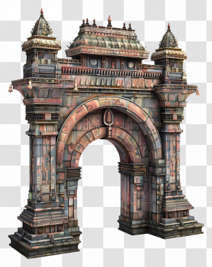 Temple Gate - Stone Archway Illustration Transparent PNG
