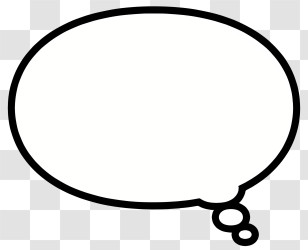 Text Box - Outlined Speech Bubble Illustration Transparent PNG