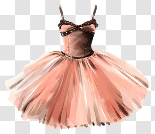 Tutu Ballet Dress - Pink Ballerina Dress Illustration Transparent PNG