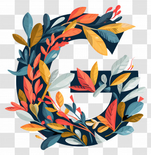 Letter G - Decorative Floral Letter G For Elegant Designs Transparent PNG