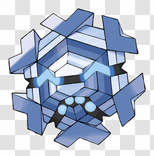 Cryogonal - Geometric Ice Crystal Design Transparent PNG