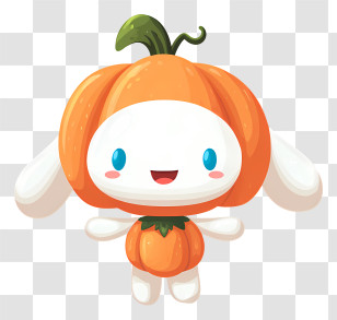 Cinnamoroll In Pumpkin - Pumpkin Costume Character Transparent PNG