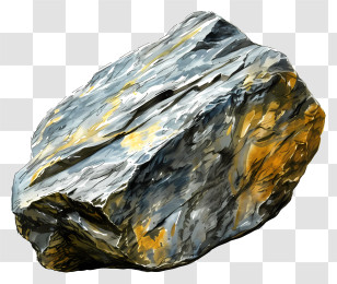 Rock - Large Textured Rock Illustration Transparent PNG