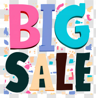 Big Sale - Big Sale Promotional Text Transparent PNG