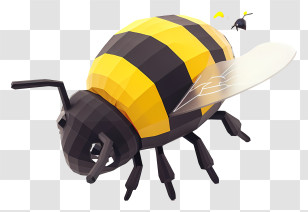 Bumblebee - Yellow And Black Bee Transparent PNG