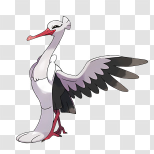 Bombirdier - Cartoon Bird With Wings Spread Transparent PNG