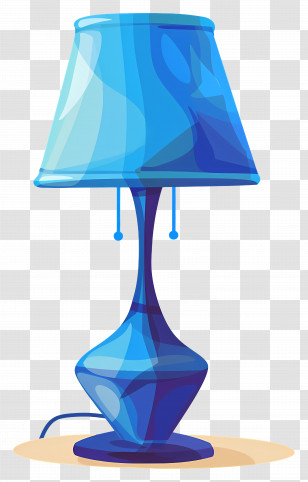 Lamp - Blue Table Lamp Transparent PNG