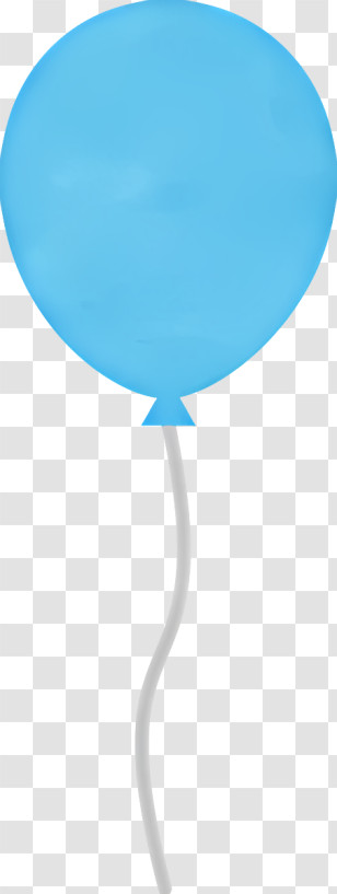 Blue Balloon - Blue Balloon Illustration For Party And Events Transparent PNG