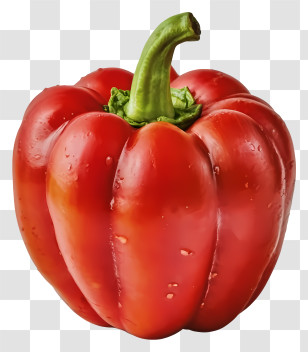 Cartoon - Red Bell Pepper Illustration Transparent PNG